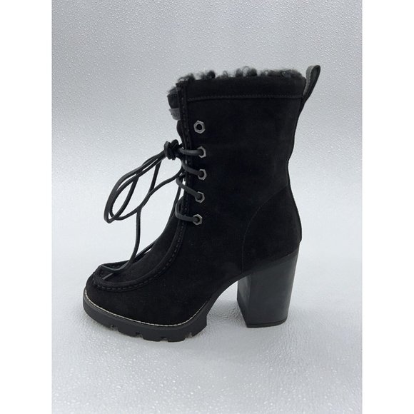 $300 Polo Ralph Lauren Black Fashion Booties Suede Ankle Boots Women's Various - Picture 5 of 12